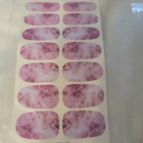 2 Sets of Color polish wraps😍 Pink Marble & Blue galactic starry night - Picture 5 of 6